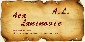 Aca Laninović vizit kartica